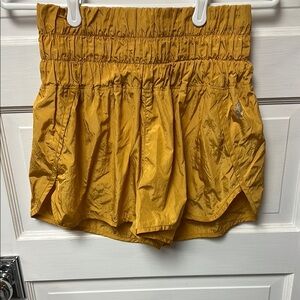 FP Movement by Free People High Waist Yellow Shorts women’s size Medium